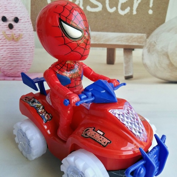 Moto Spider Man pin sẽ là món quà thú vị cho con yêu