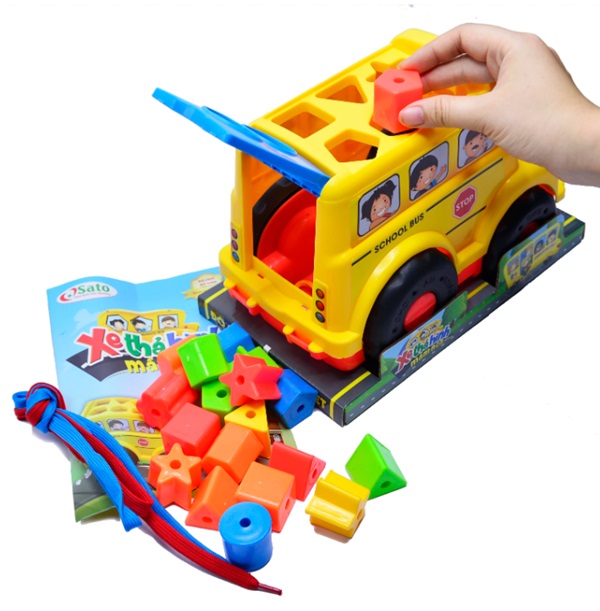 Rèn luyện khả năng quan sát, tập trung cho con với xe thả đồ chơi